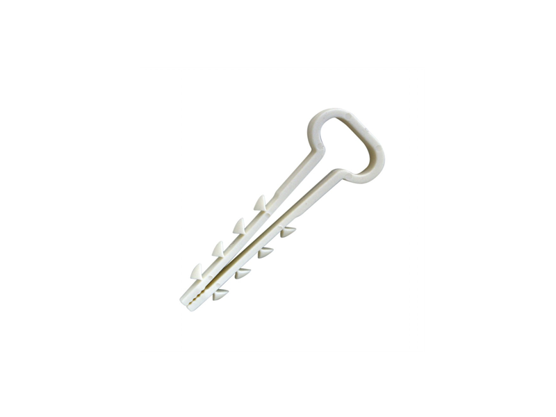 Дюбель-хомуты для плоских проводов 5х10 100шт. (белый)