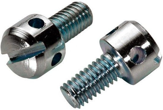 DIN 404 сталь М 3х8 Винт с цилиндрической головкой с отверстиями, цинк