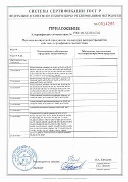 Сертификат на Анкер рамный металлический 3