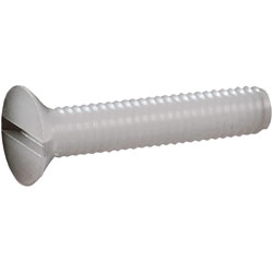 Винт с потайной головкой и прямым шлицем DIN 963, полиамид